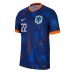 Camisa de time de futebol Holanda Denzel Dumfries #22 Replicas 2º Equipamento Europeu 2024 Manga Curta